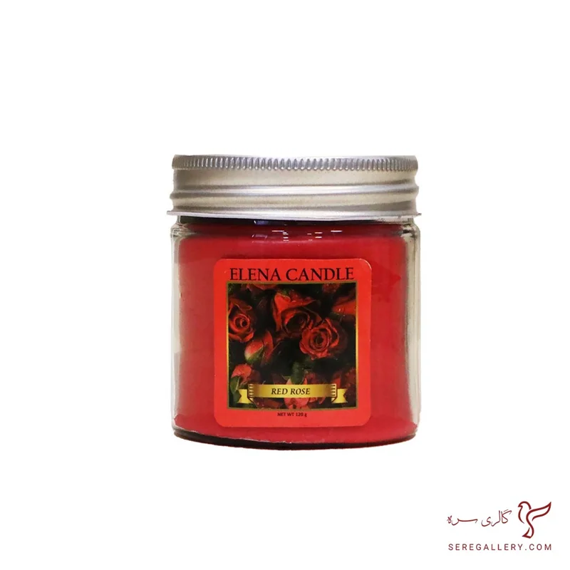 شمع معطر النا رایحه رز قرمز – 120 گرم